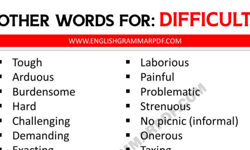 Difficult Synonyms: 30 Other Words for Difficult