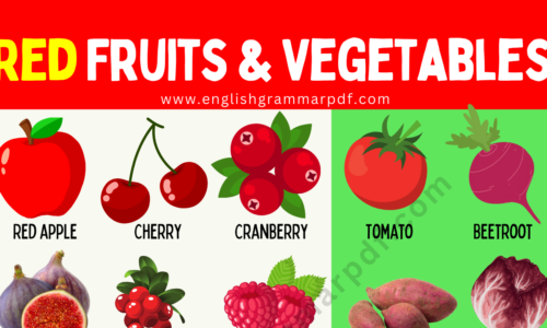 Red Fruits: List of 50+ Red Fruits & Vegetables in English