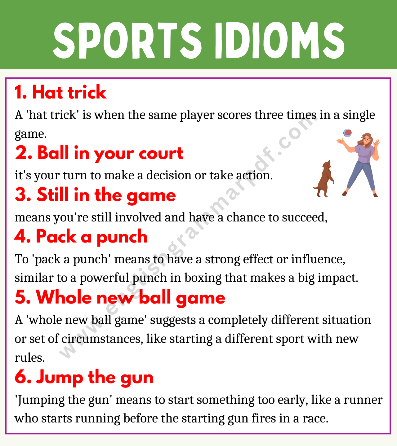 Sports Idioms