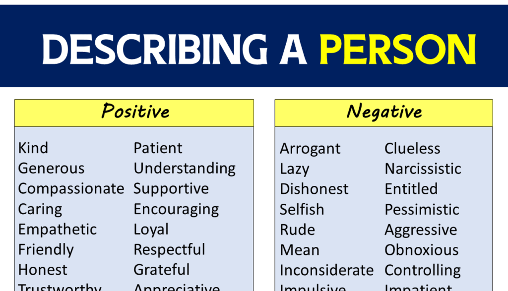 Useful Adjectives To Describe A Person 2