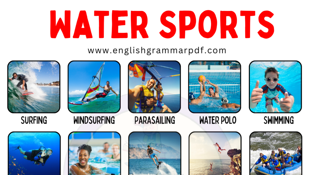 Water Sports Names
