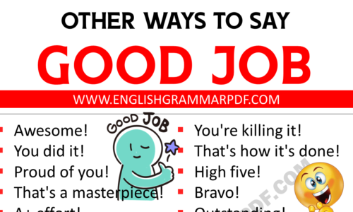 GOOD JOB! 100 Cool Ways to Say Good Job!