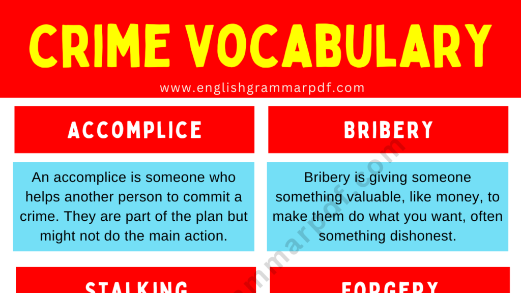 crime vocabulary words