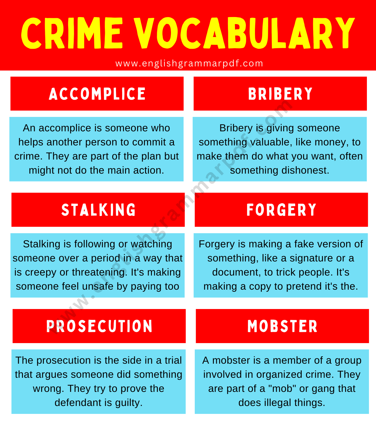 crime vocabulary