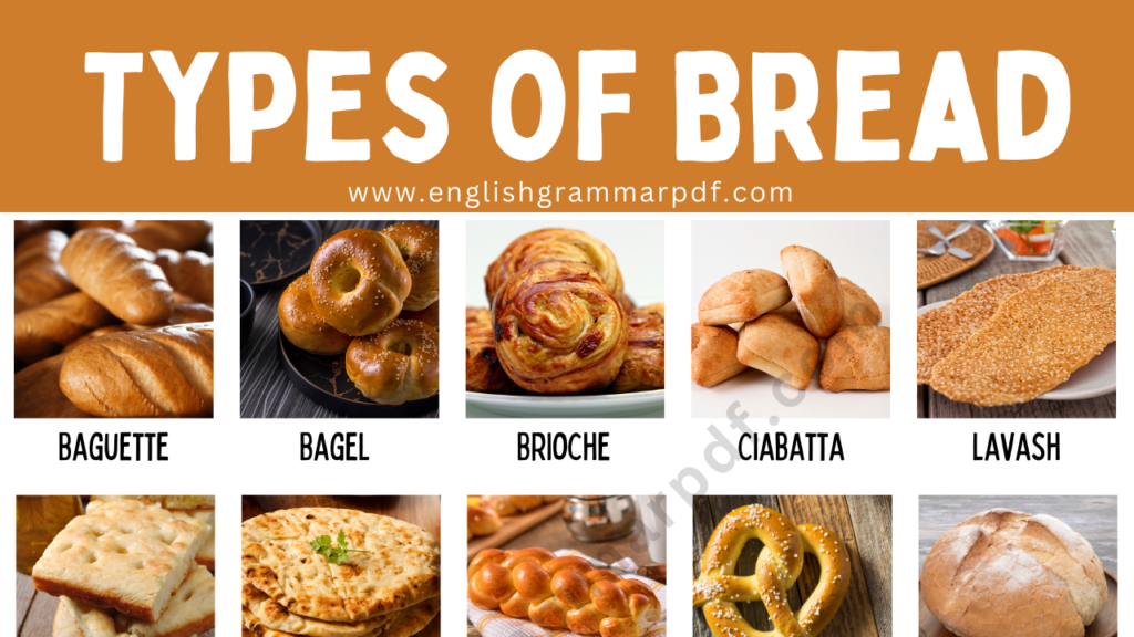 different Types of Breads with pictures