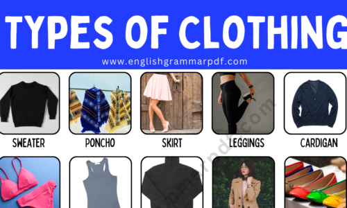 Types of Clothing: List of Clothing Names with the Pictures