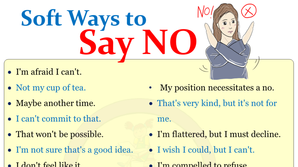 ways to say no politely