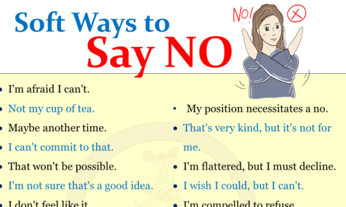 100+ Ways to Say NO (Polite & Creative ways)