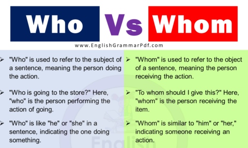 Who vs Whom (When to use? and What is difference?)