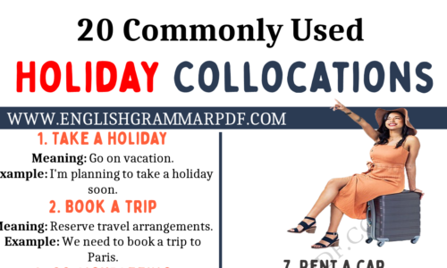 20 Commonly Used Holiday Collocations