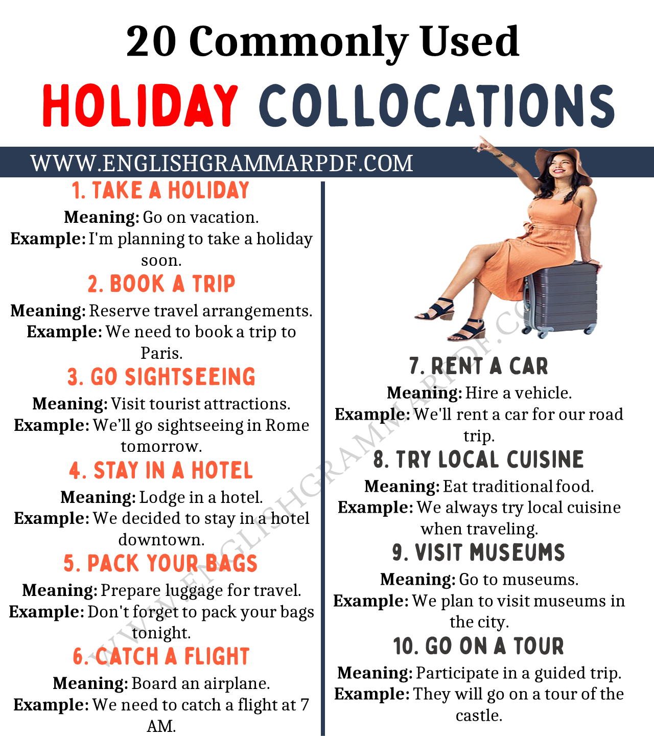 20 Commonly Used Holiday Collocations