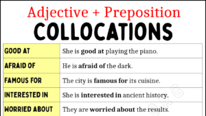 Adjective + Preposition Collocations Copy