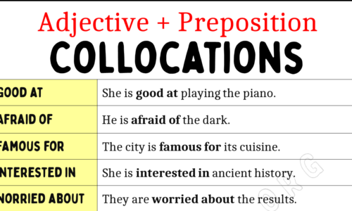 Learn Adjective + Preposition Collocations in English