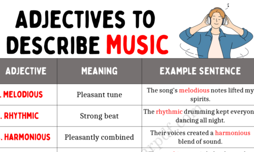 20 Best Adjectives to Describe Music