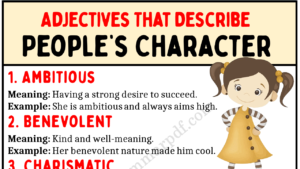 Adjectives to Describe People’s Character Copy