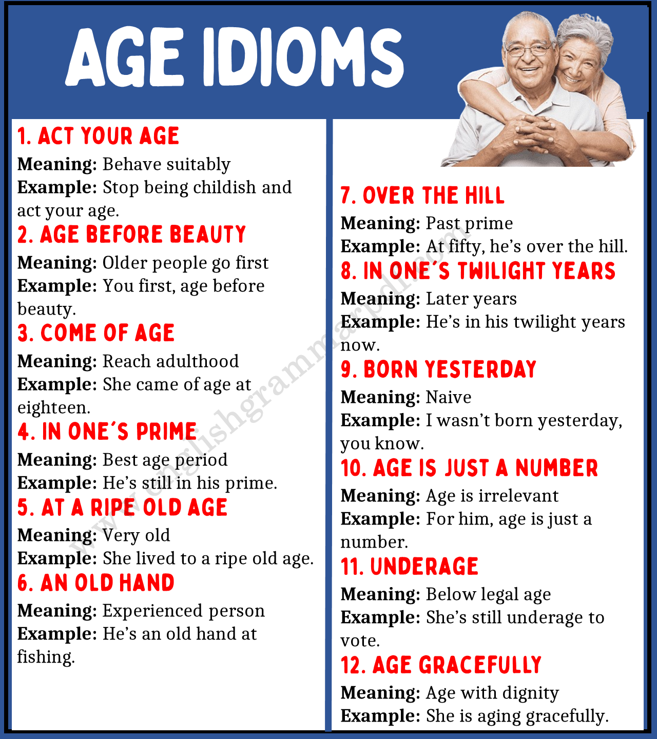 Age Idioms