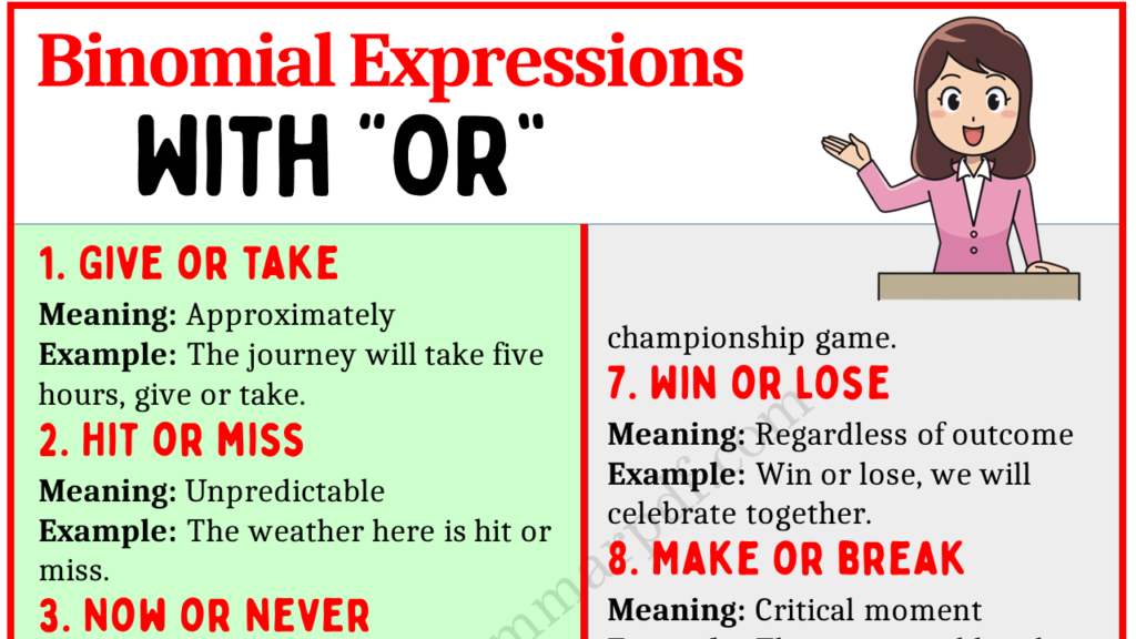 Binomial Expressions with or Copy