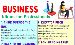 Business Idioms 1