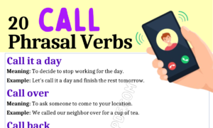 Call Phrasal Verbs 1