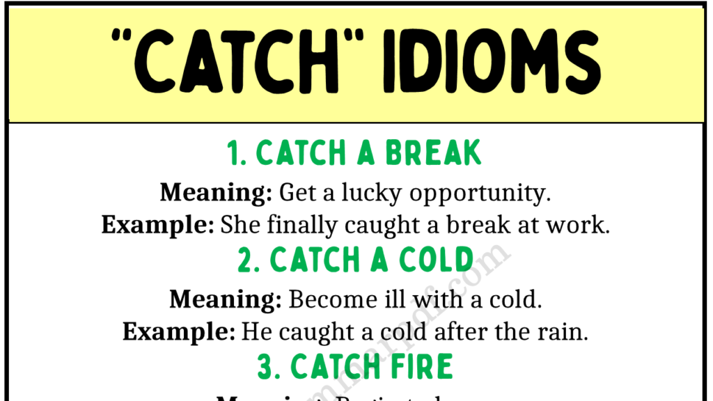 Catch Idioms Copy