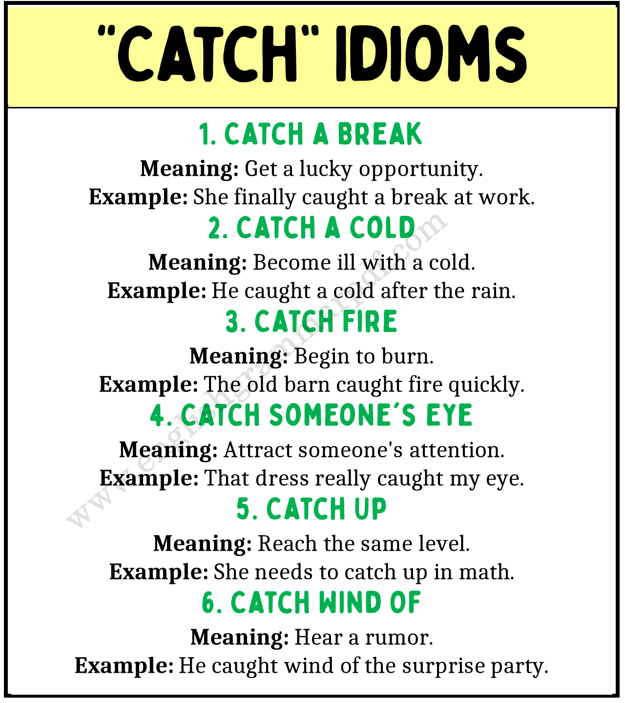 Catch Idioms