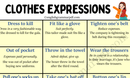 Learn Expressions About Clothes