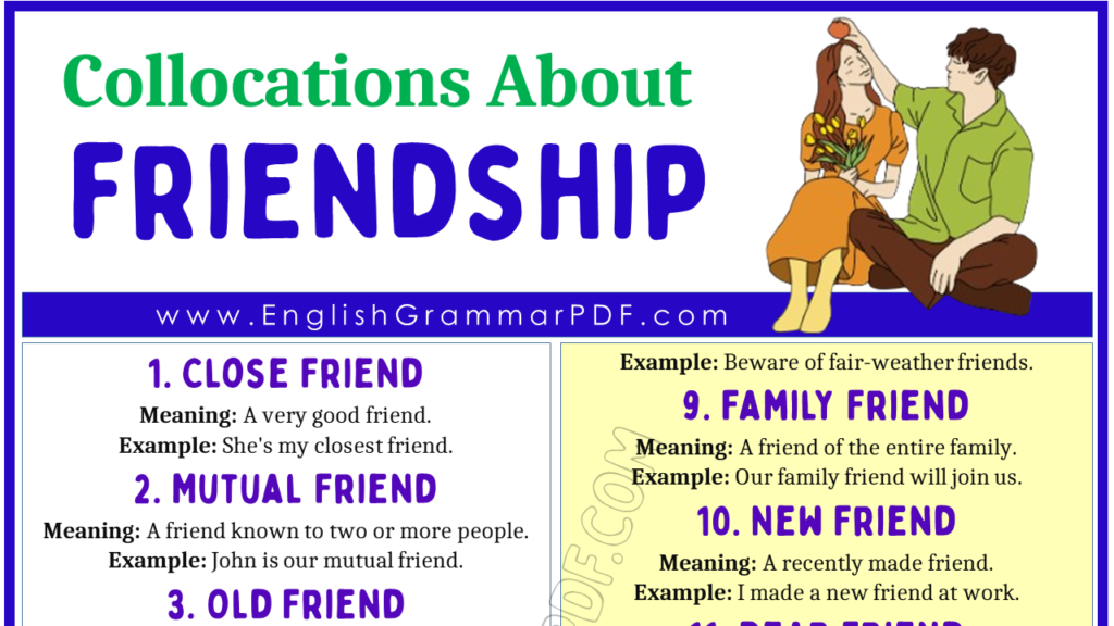 Collocations About Friendship 1