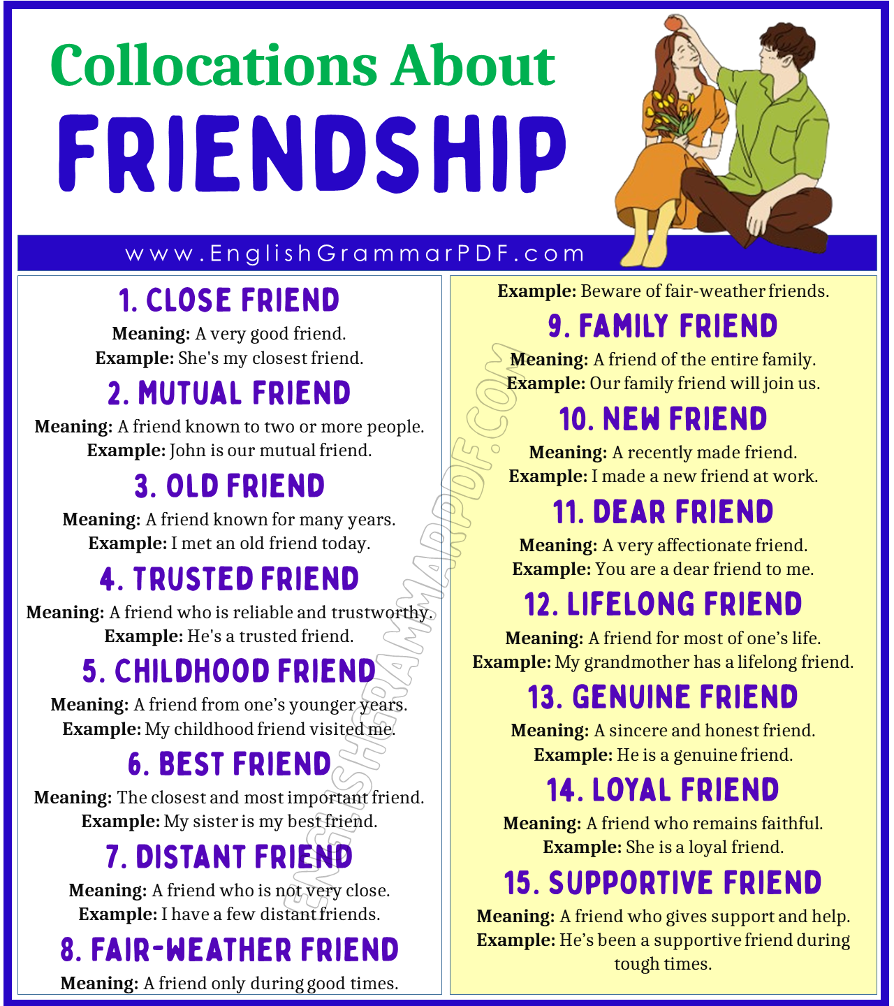 Collocations About Friendship