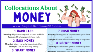 Collocations About Money 1