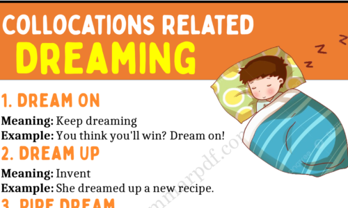 20 Collocations Related to Dreaming