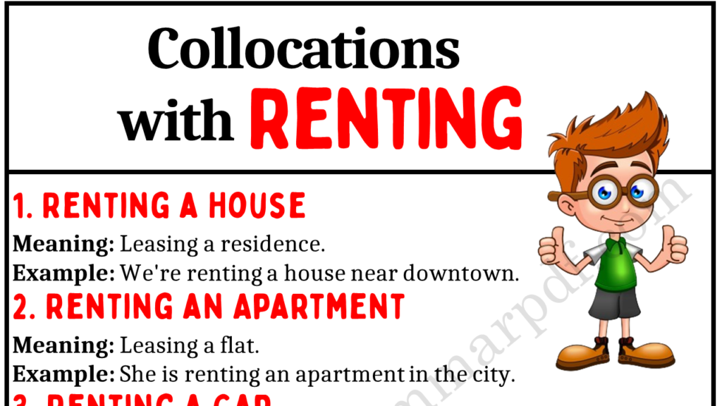 Collocations Related to Renting Copy