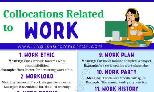 20 Collocations Related to Work