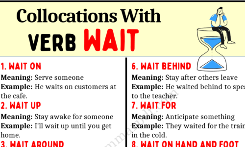 Learn 20 Collocations With Verb “WAIT”