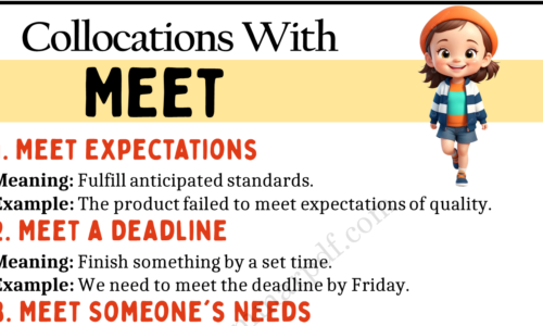 20 Collocations With the Verb “Meet”