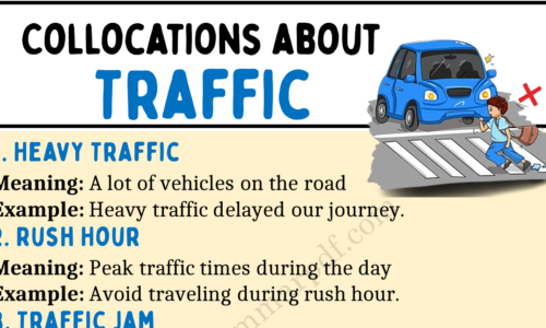 20 Collocations about TRAFFIC