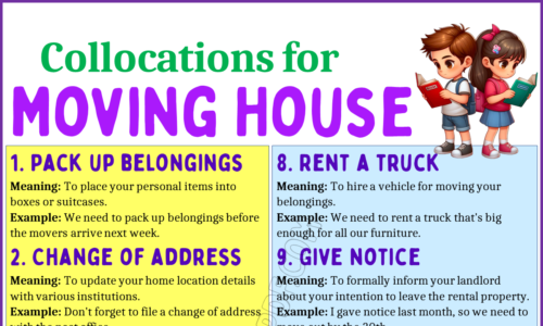 20 Essential Collocations for Moving House