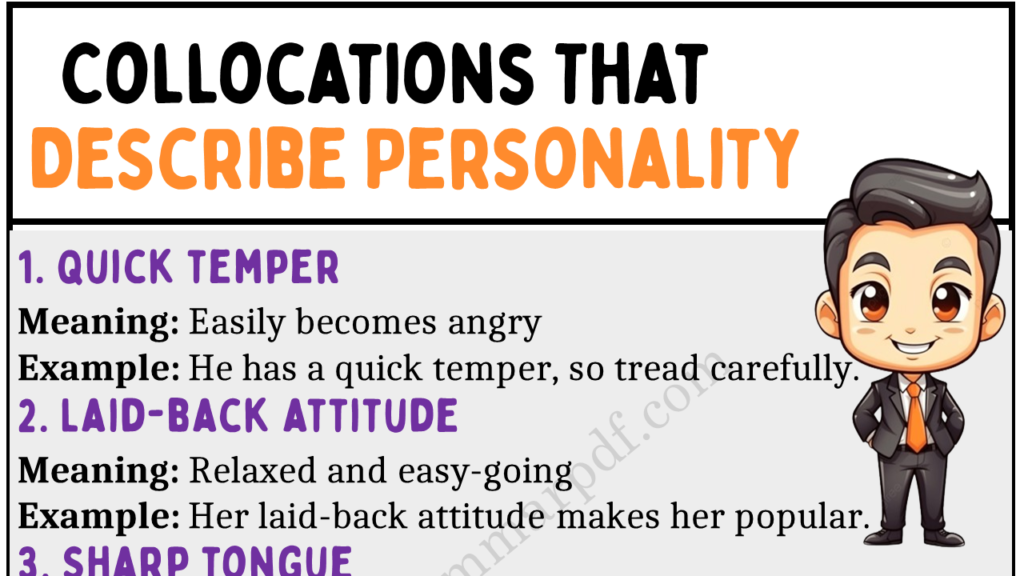 Collocations that Describe Personality Copy