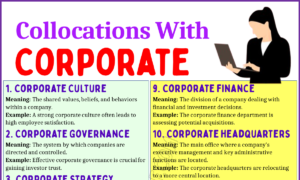 Collocations with Corporate 2