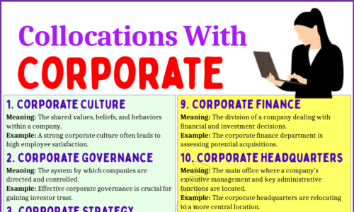 20 Essential Collocations with “Corporate”