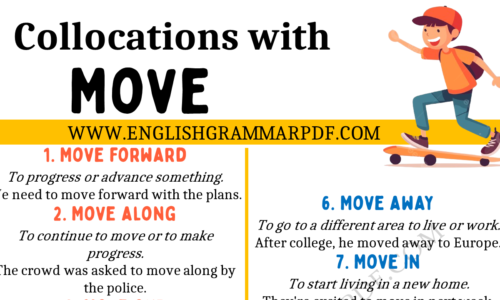 Learn 20 Collocations with “Move”