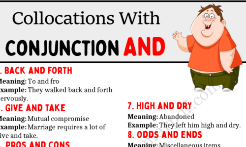 20 Collocations with the Conjunction “AND”