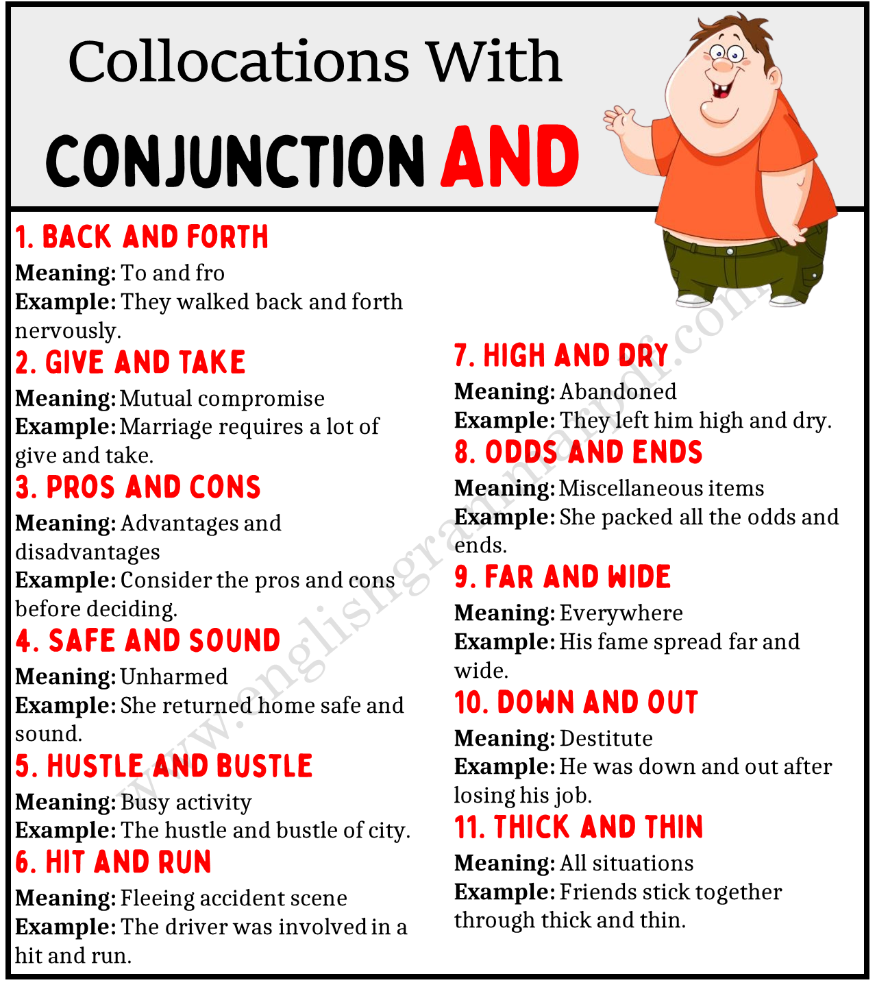 Collocations with the Conjunction and