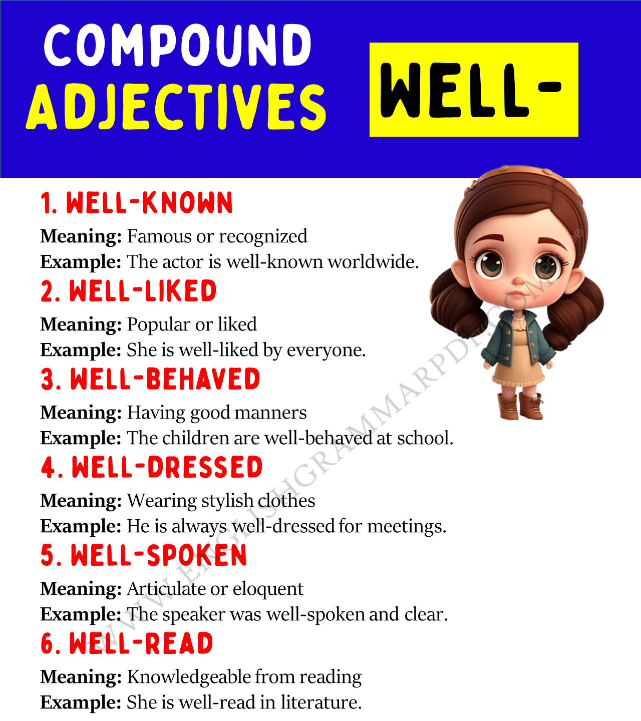 Compound Adjectives With Well