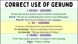 Correct Use of Gerund Copy