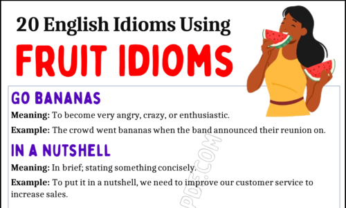 Learn 20 English Idioms Using Fruit