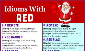 English Idioms with Red 1