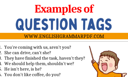 50 Examples of Question Tags in English