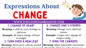 Expression About Change Copy