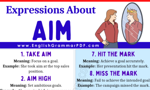 Learn 20 Expressions About Aim