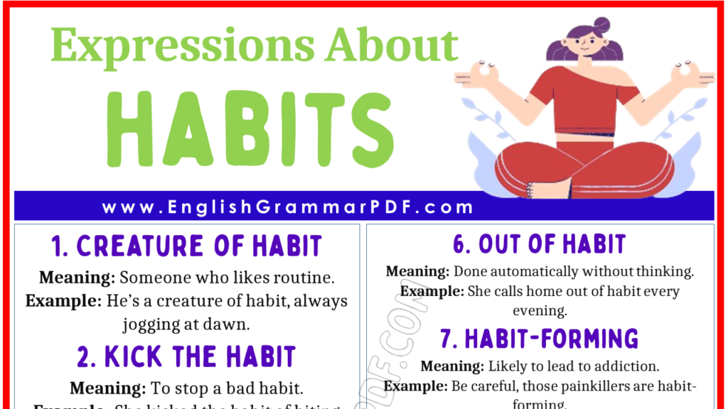 Expressions About Habits 1